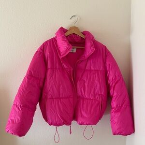 Old Navy Pink Puffer Jacket